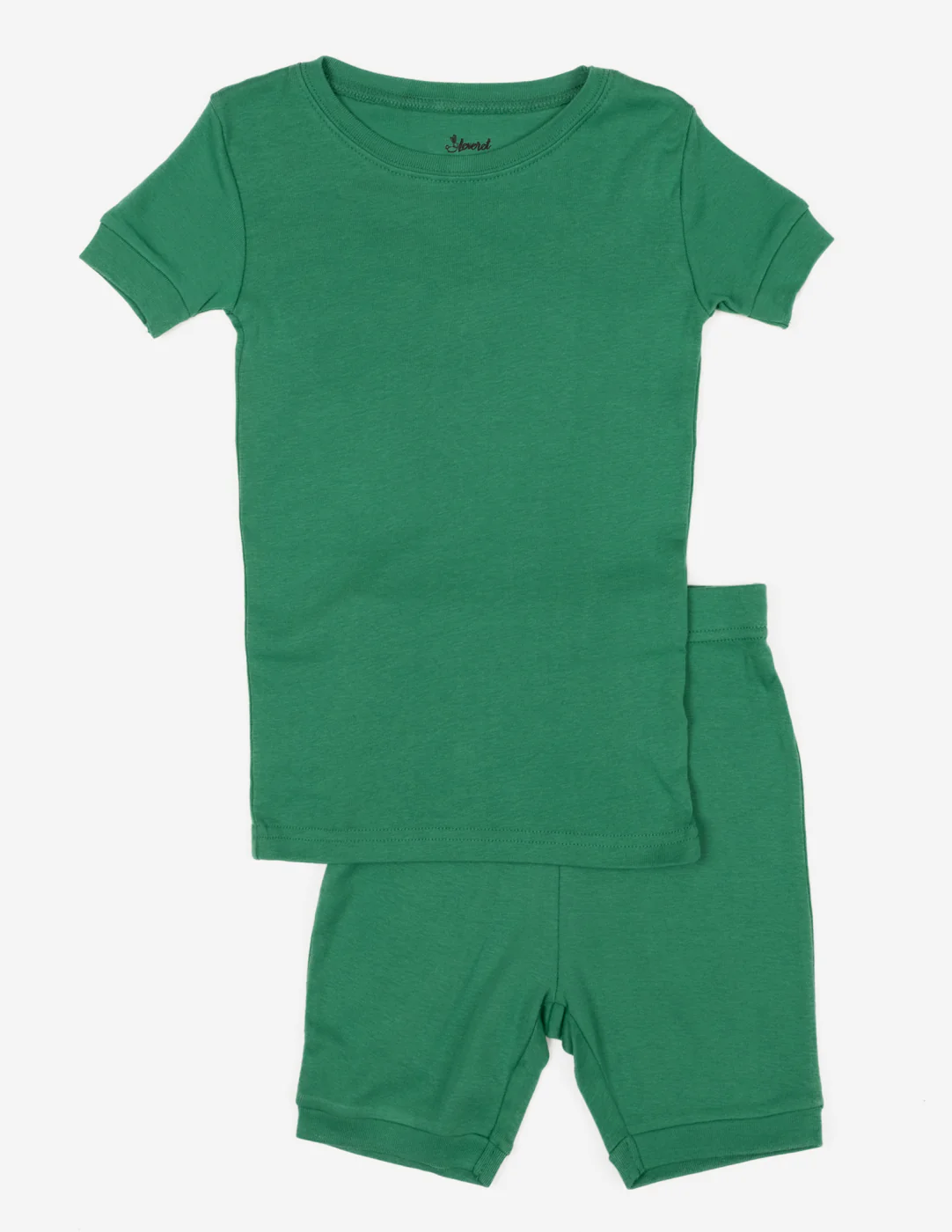 Kid's Short Sleeve Classic Solid Color Pajamas - Image 5