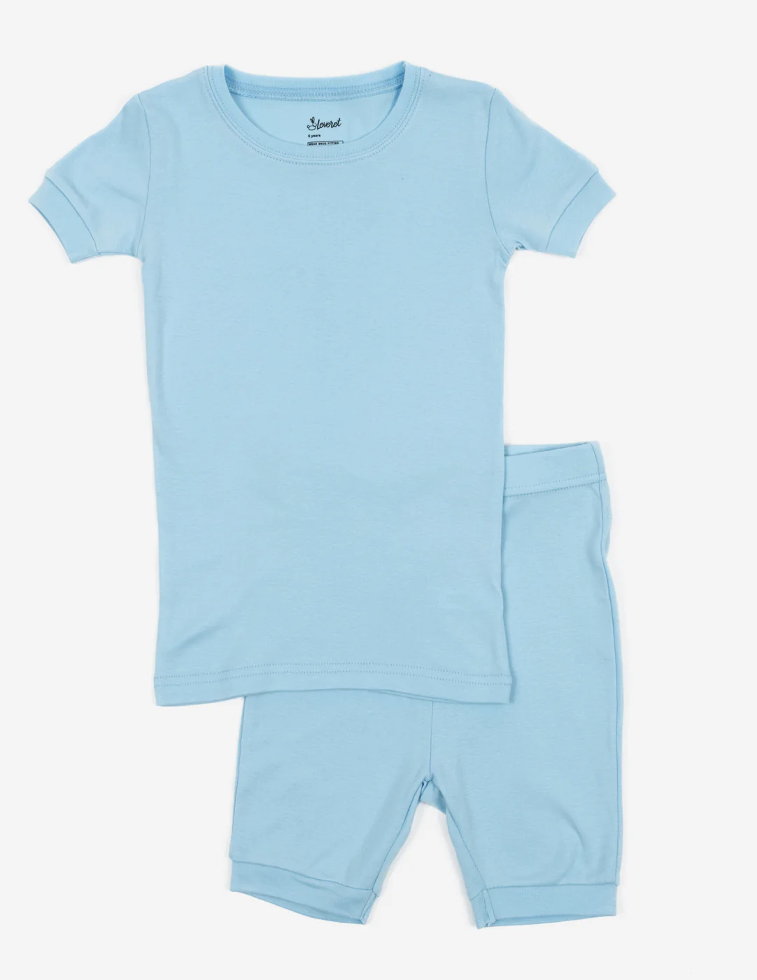 Kid's Short Sleeve Classic Solid Color Pajamas - Image 9