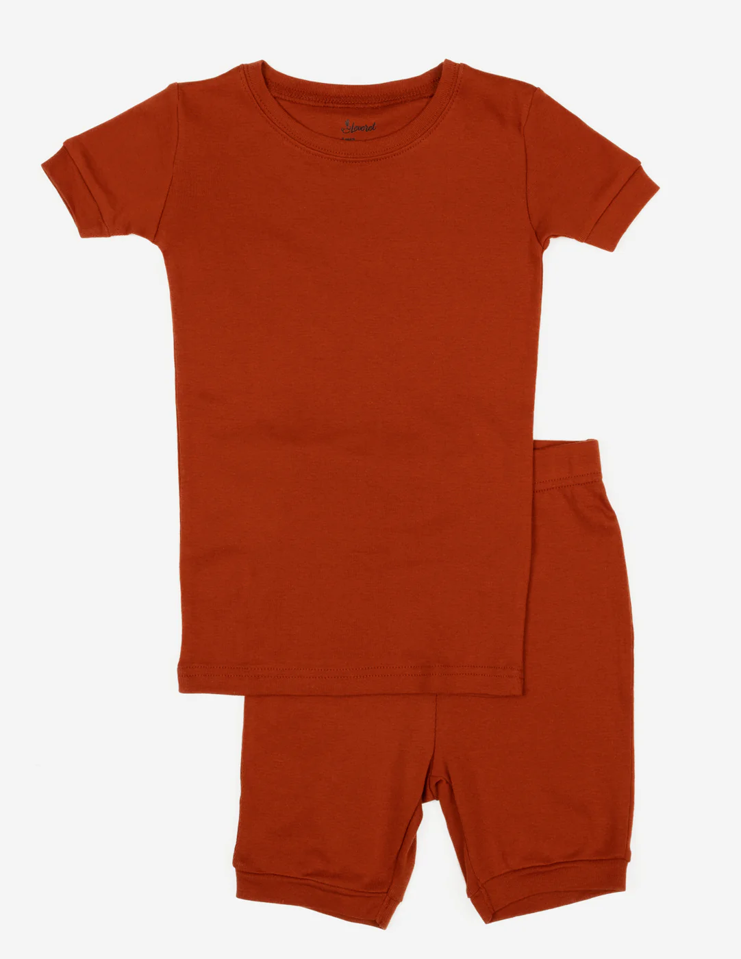 Kid's Short Sleeve Solid Color Boho Pajamas - Image 13