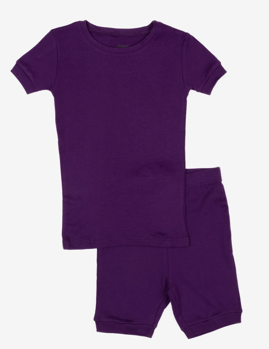 Kid's Short Sleeve Solid Color Boho Pajamas - Image 2
