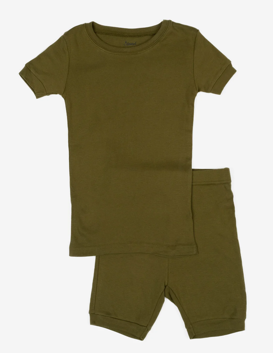 Kid's Short Sleeve Solid Color Boho Pajamas - Image 6