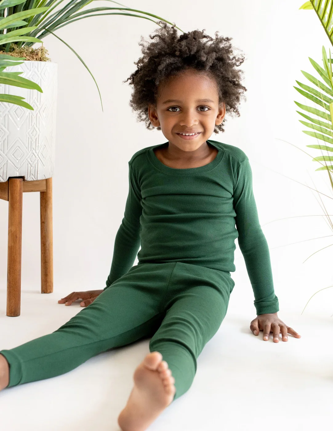Solid Color Boho Cotton Pajamas - Image 11