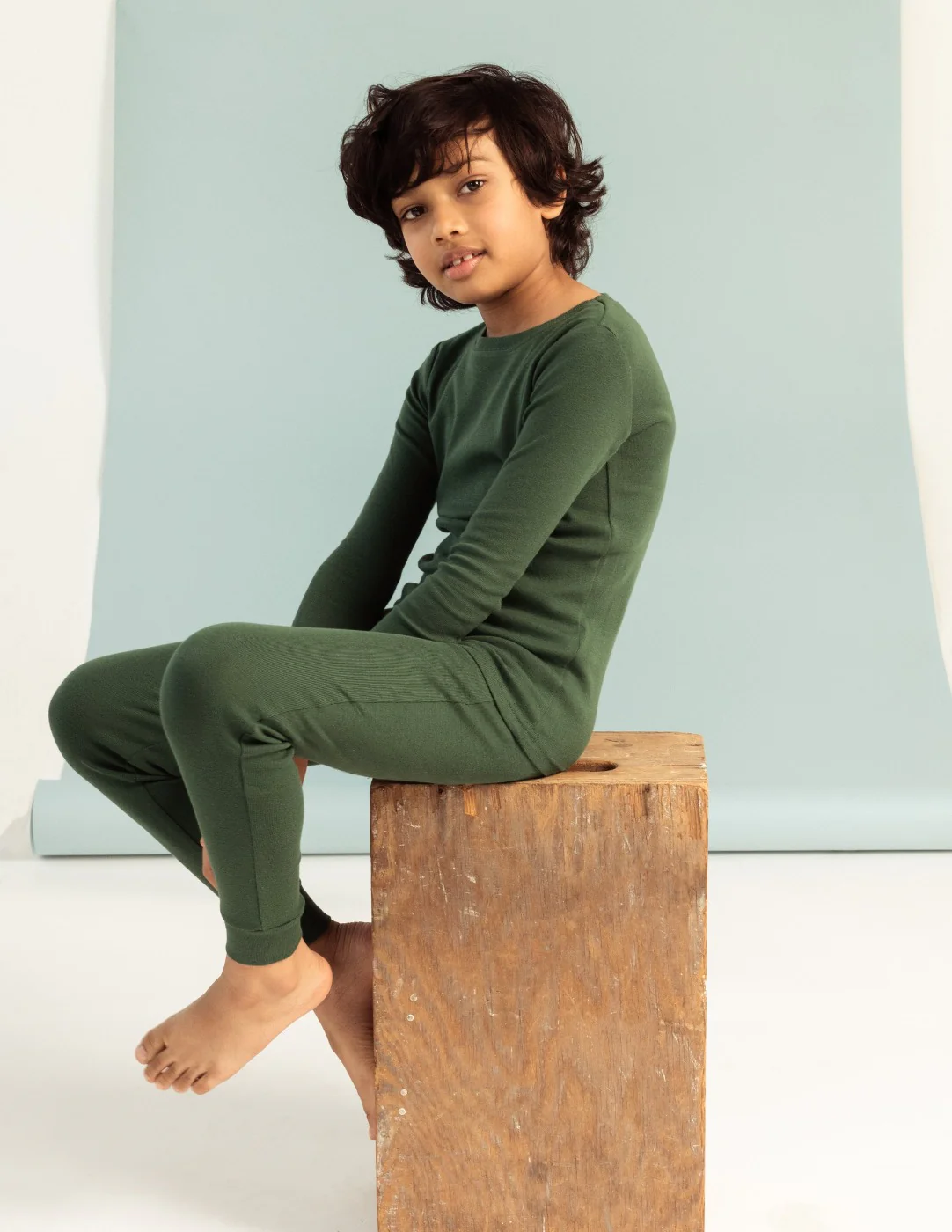 Solid Color Boho Cotton Pajamas - Image 13
