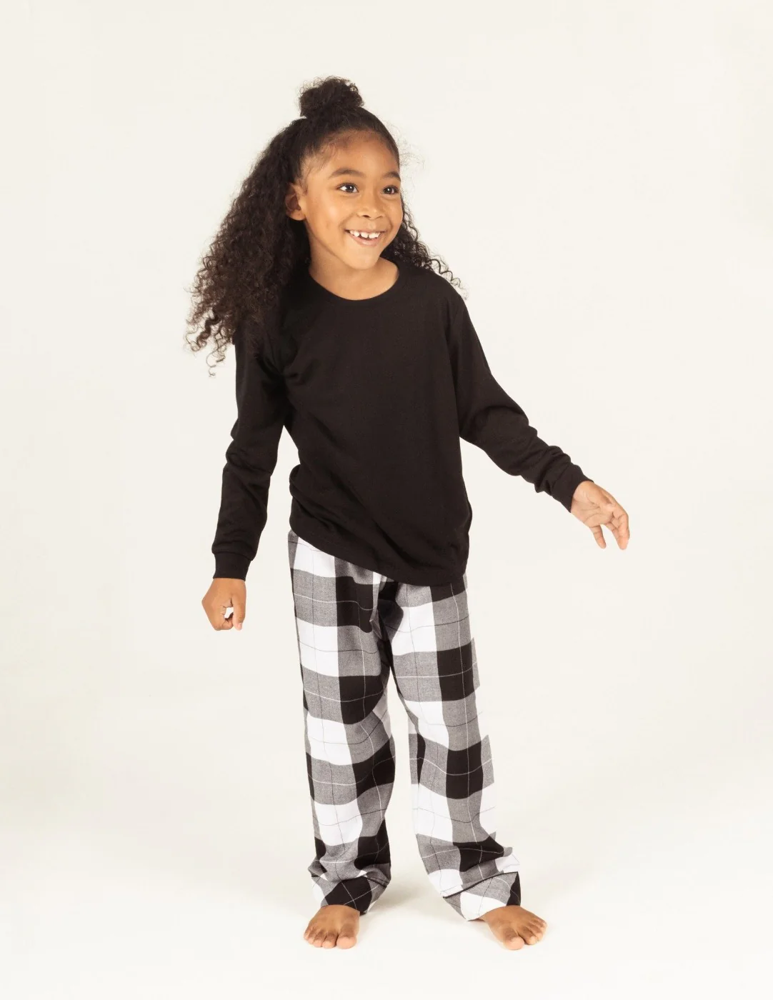 Kids Flannel Print Pajama Sets - Image 7