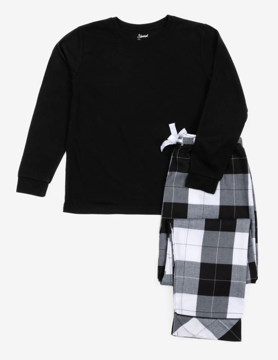 Kids Flannel Print Pajama Sets - Image 8