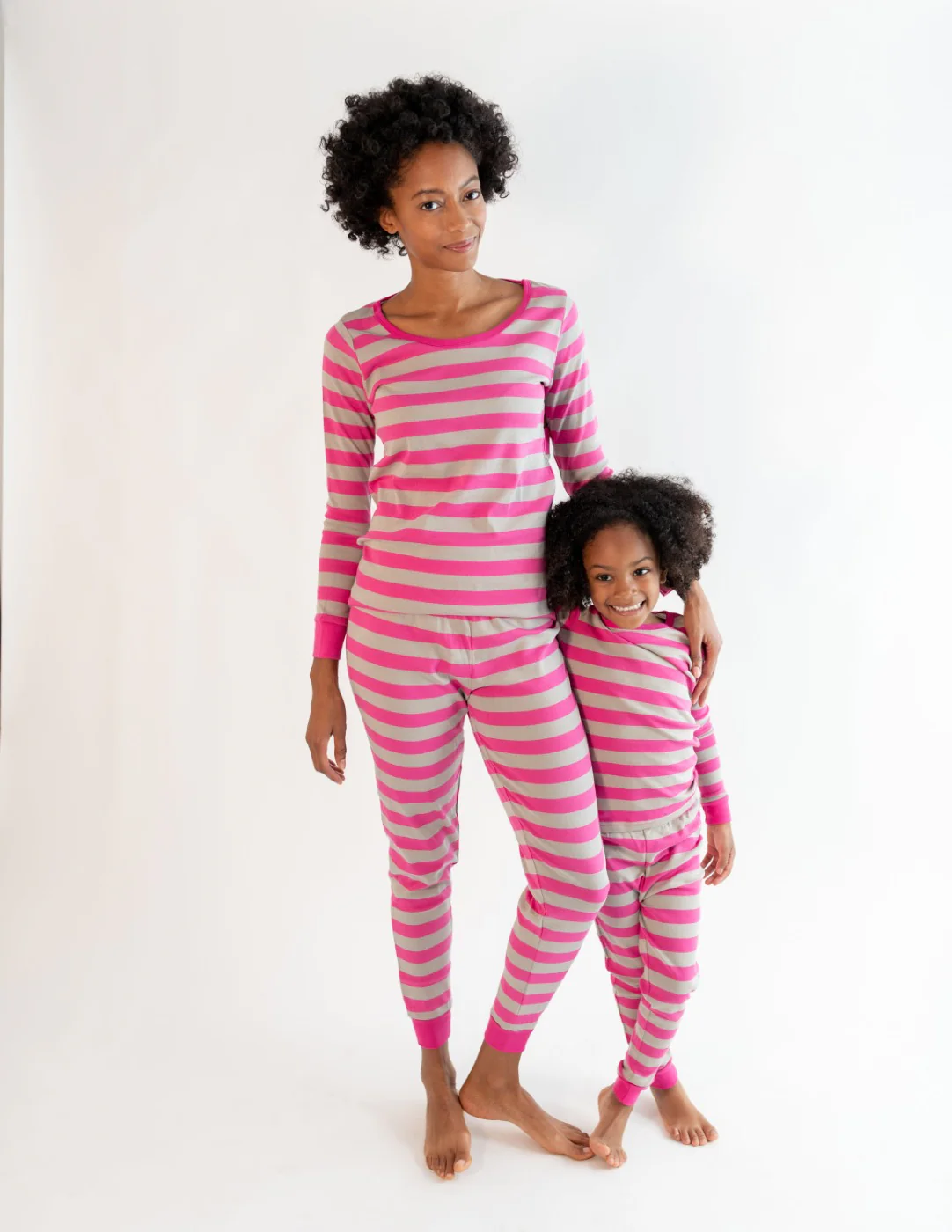 Kids Two Piece Berry & Chime Stripes Pajamas - Image 3
