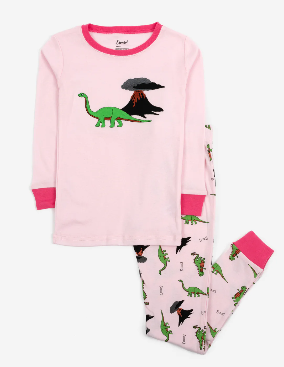 Cotton Dino Print Pajamas - Image 3