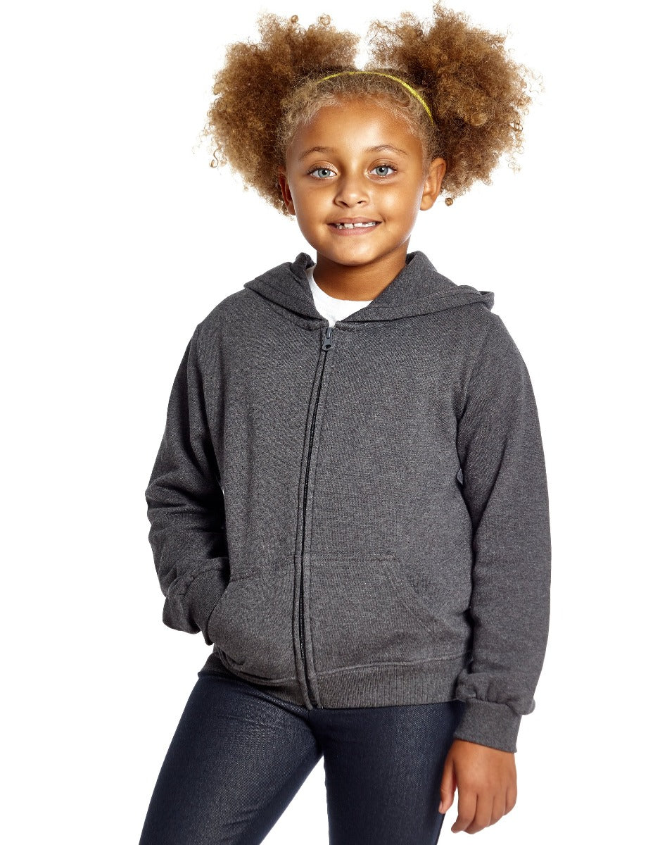 Cotton Neutral Solid Color Zipper Hoodies - Image 4