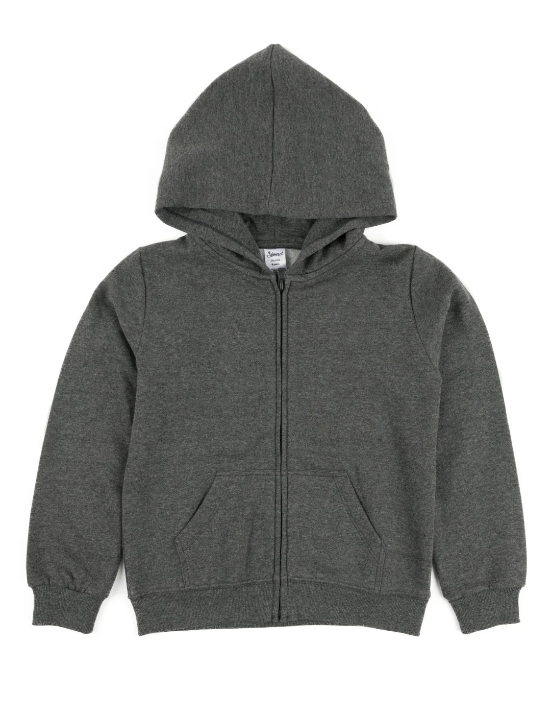 Cotton Neutral Solid Color Zipper Hoodies - Image 5