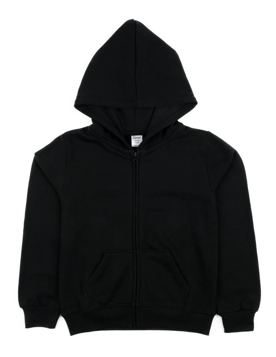 Cotton Neutral Solid Color Zipper Hoodies - Image 9