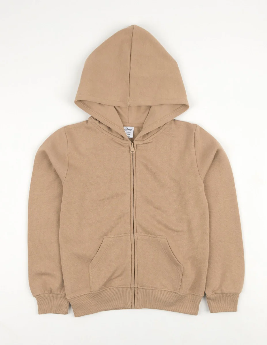 Neutral Solid Color Zip Hoodies - Image 8