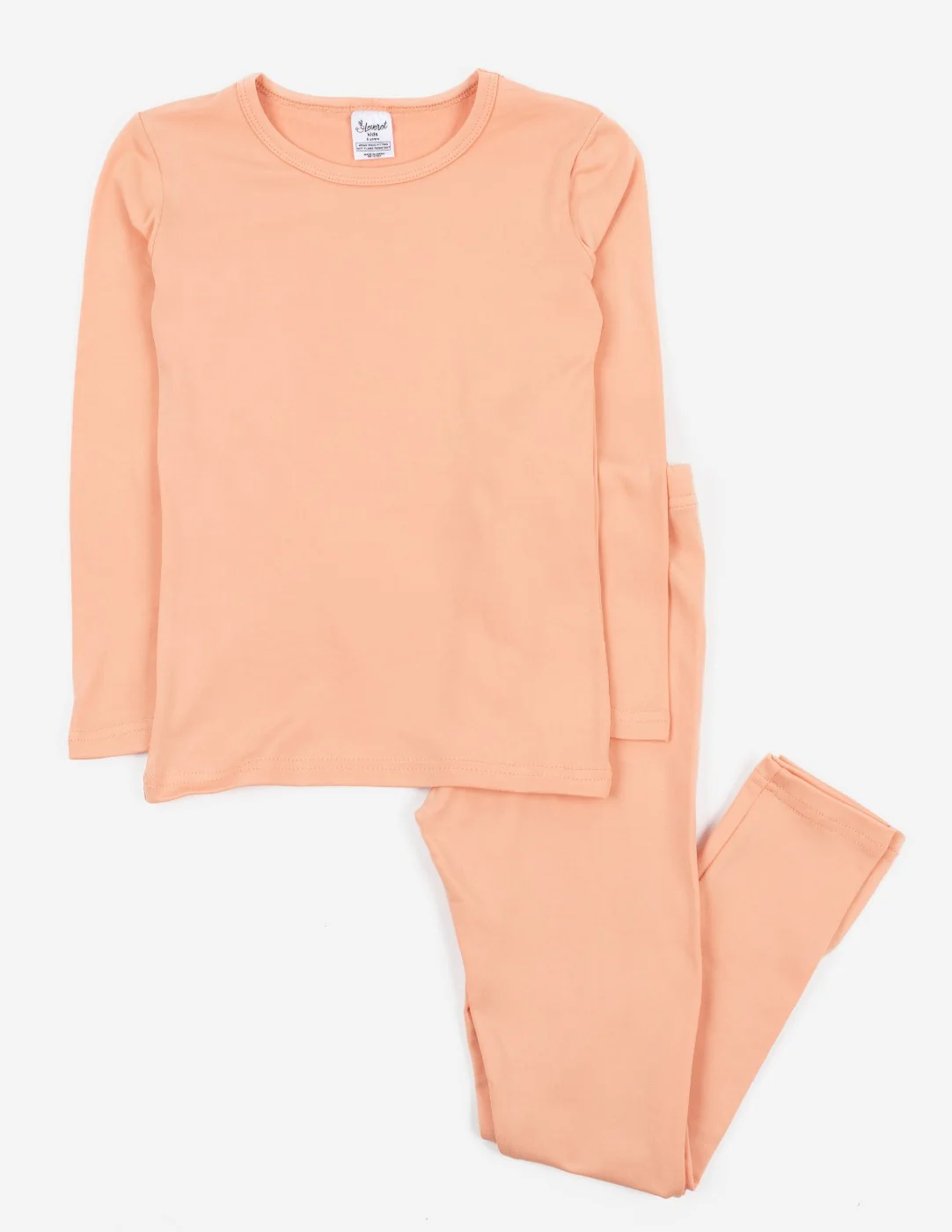 Kid's Boho Solid Color Thermal Pajamas - Image 13