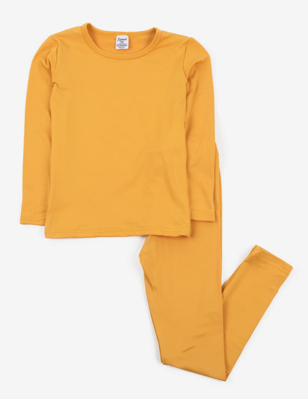 Kid's Boho Solid Color Thermal Pajamas - Image 9