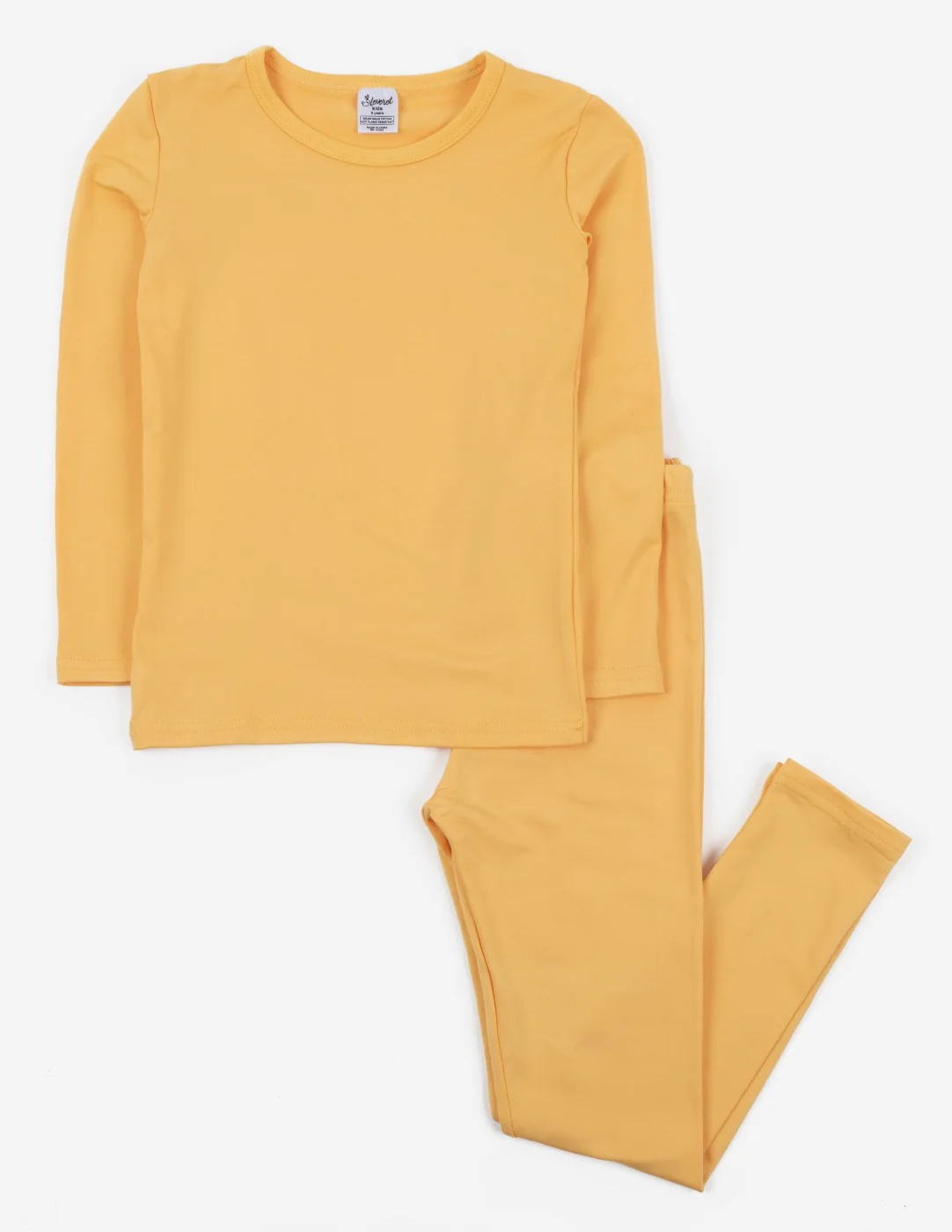Kid's Classic Solid Color Thermal Pajamas - Image 17