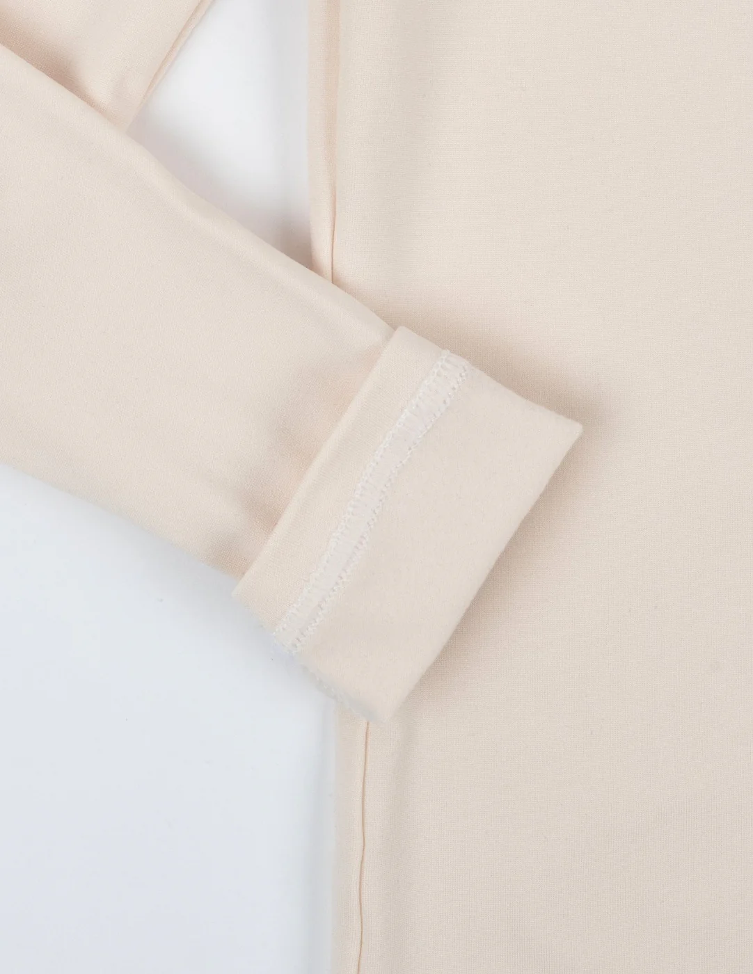 Kid's Neutral Solid Color Thermal Pajamas - Image 12