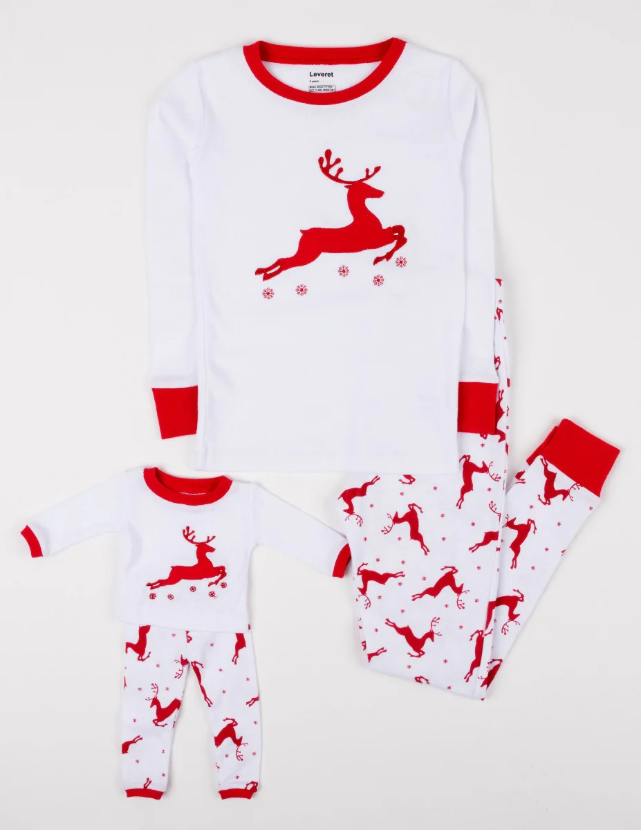 Matching Girl & Doll Christmas Pajamas - Image 2