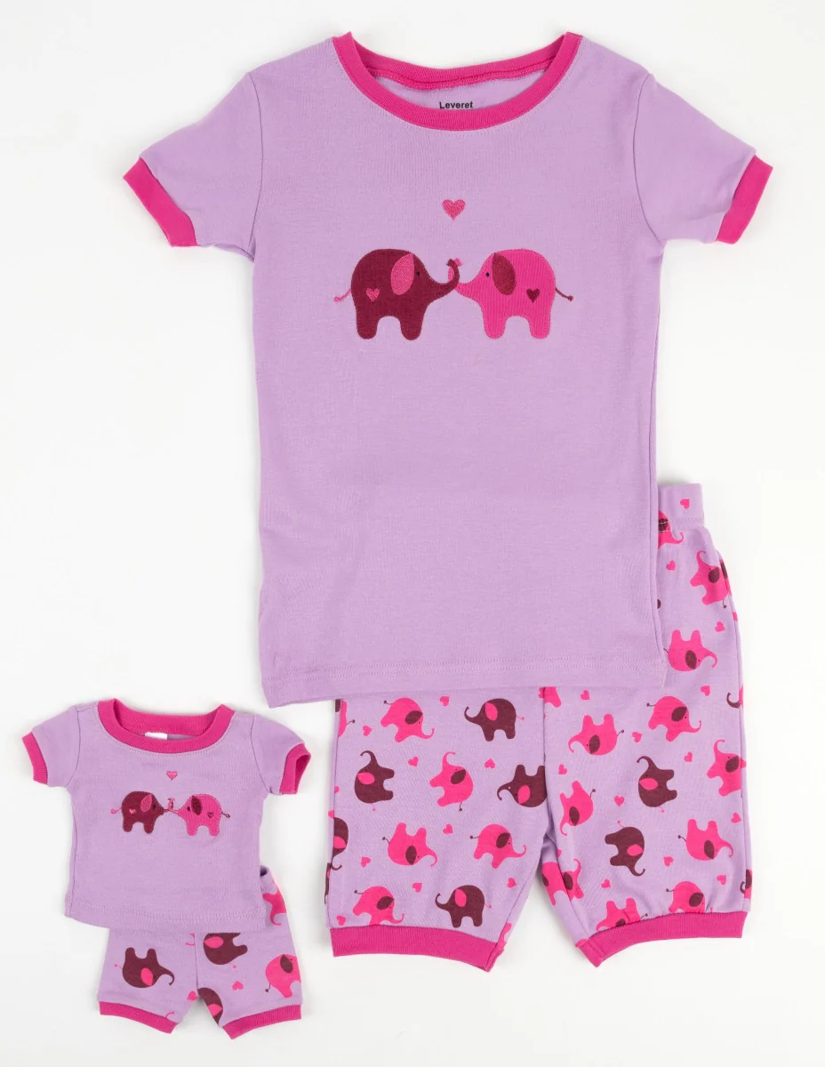 Matching Girl & Doll Short Pajamas - Image 6