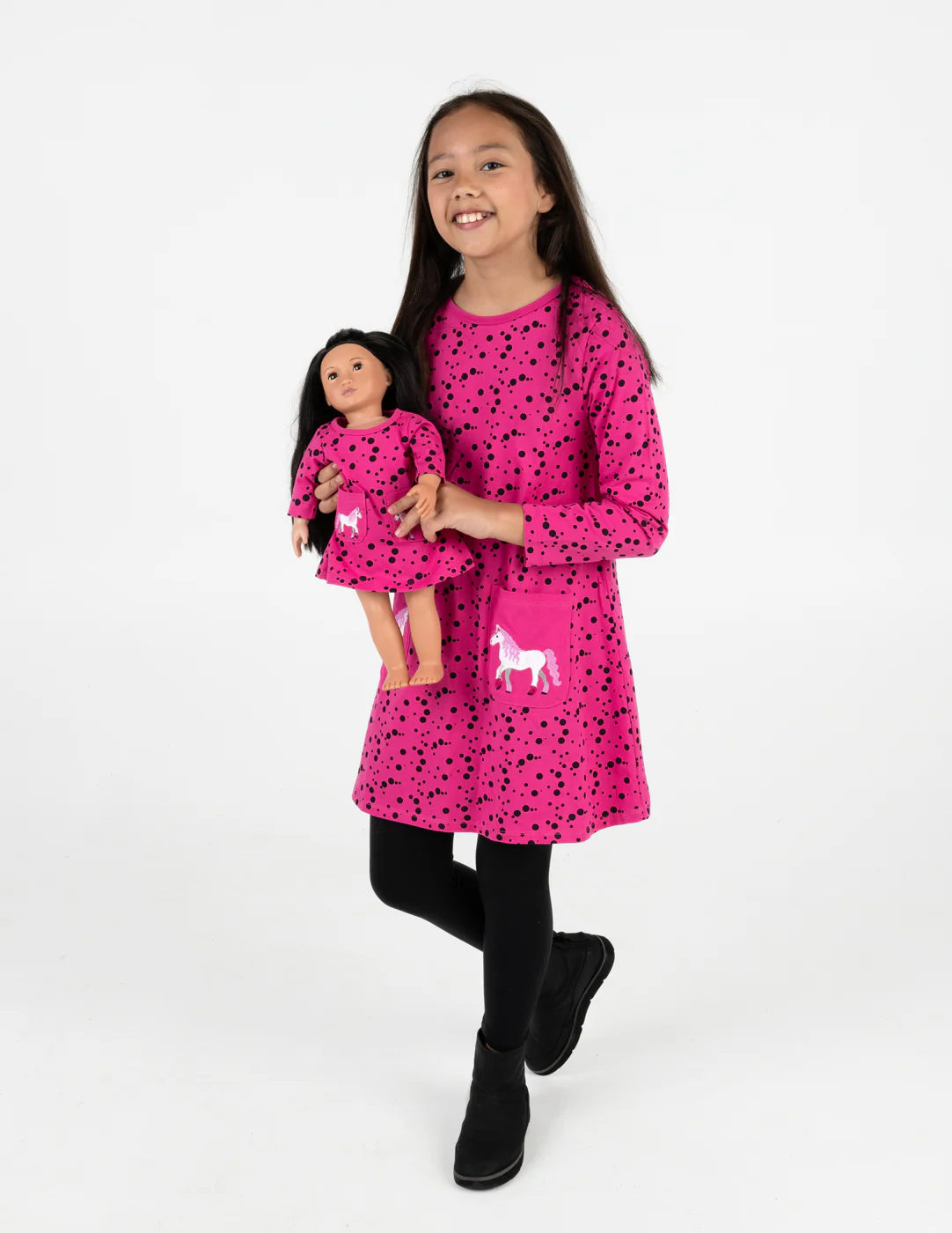 Matching Girl & Doll Cotton Dress - Image 14