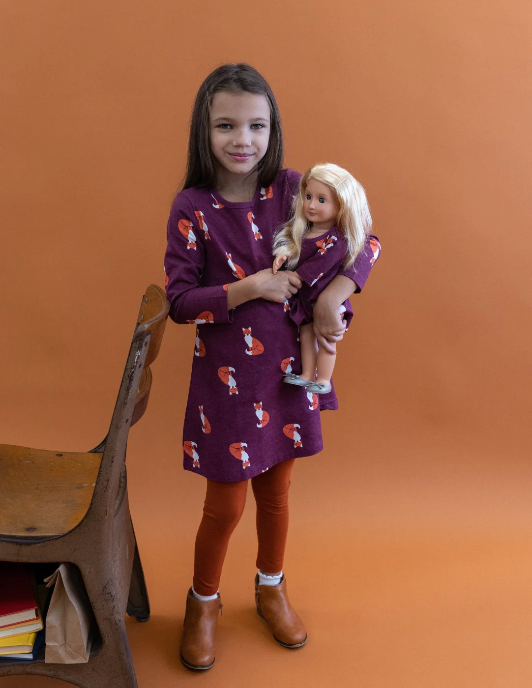 Matching Girl & Doll Cotton Dress - Image 3
