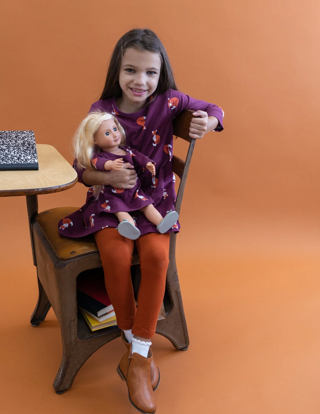 Matching Girl & Doll Cotton Dress - Image 5