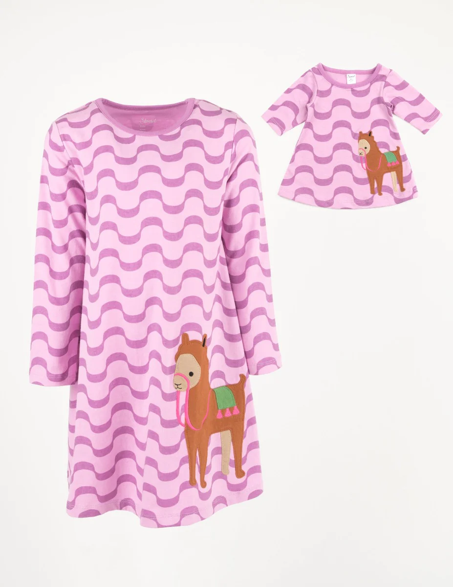 Matching Girl & Doll Cotton Dress - Image 7