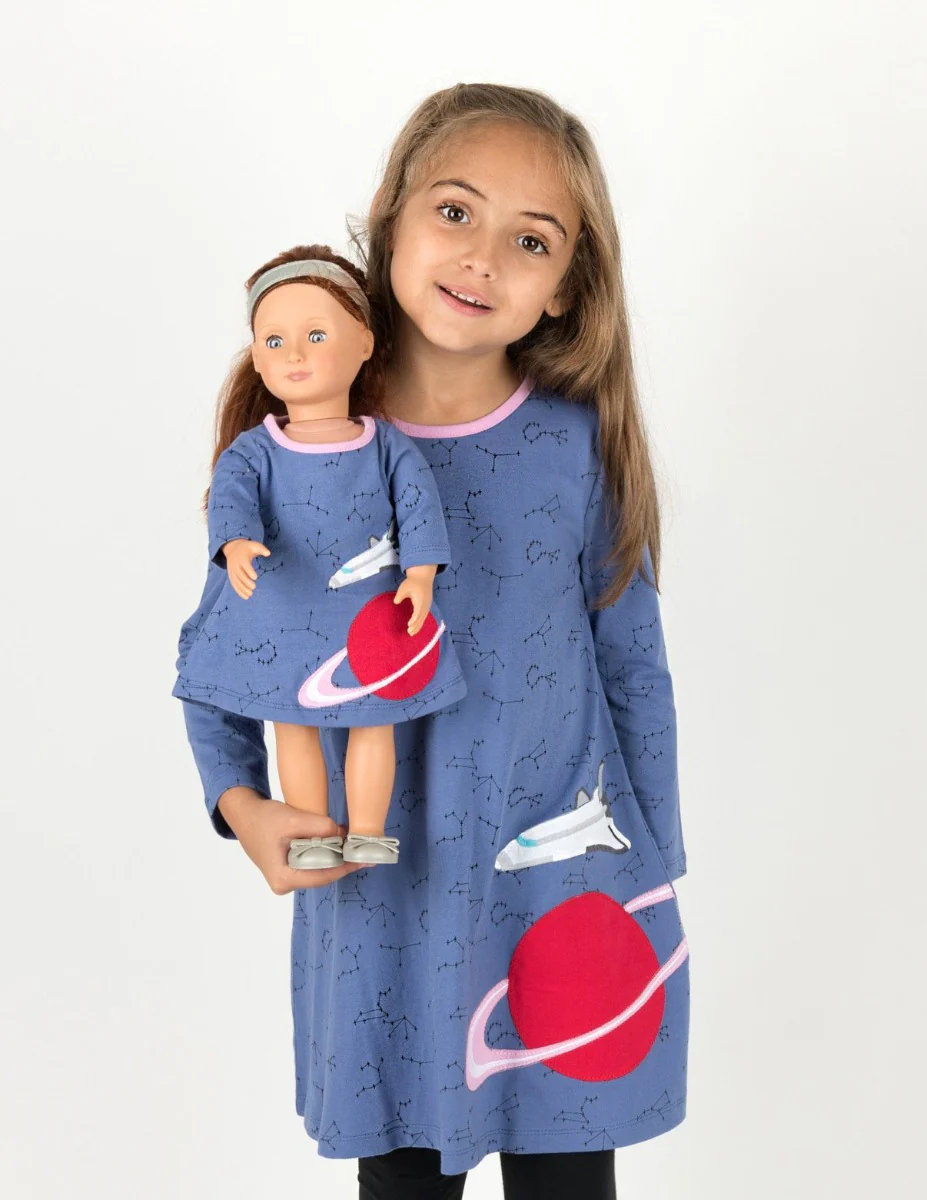 Matching Girl & Doll Cotton Dress - Image 8