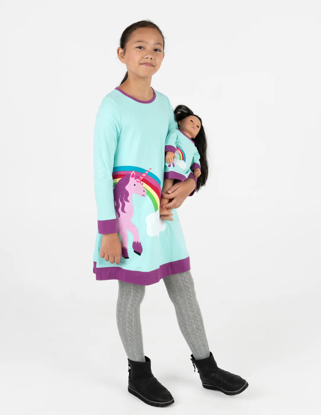 Matching Girl & Doll Cotton Dress