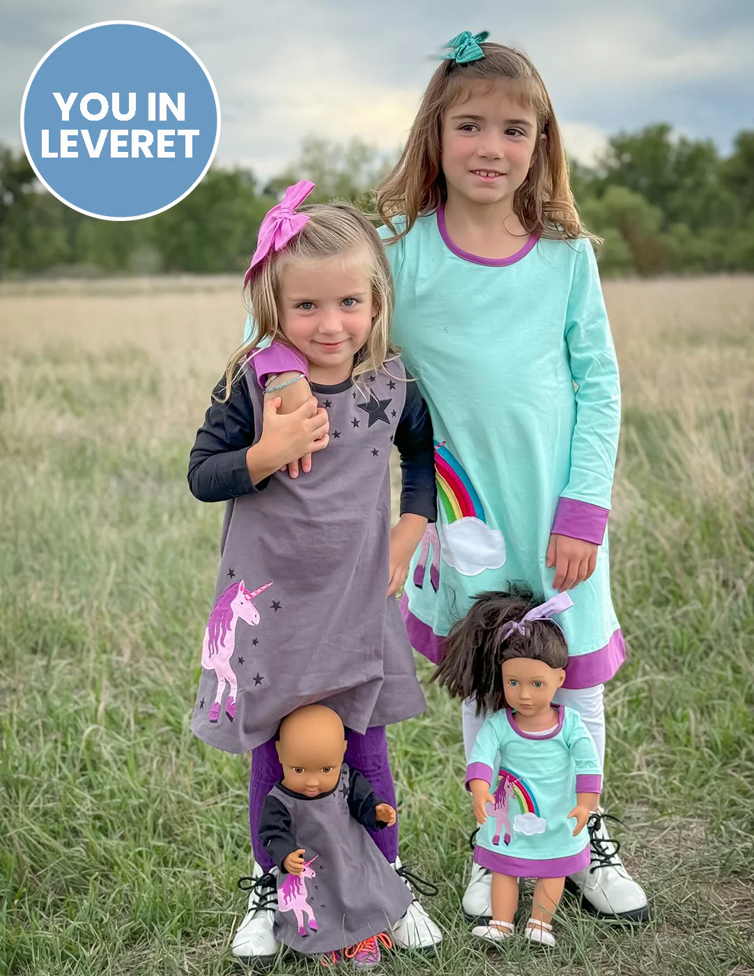 Matching Girl & Doll Cotton Dress - Image 12
