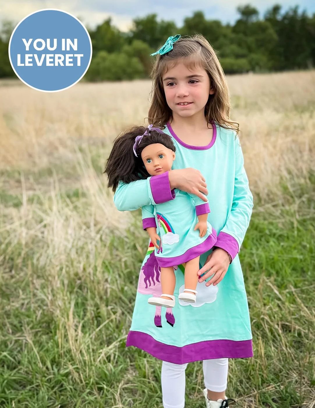Matching Girl & Doll Cotton Dress - Image 3