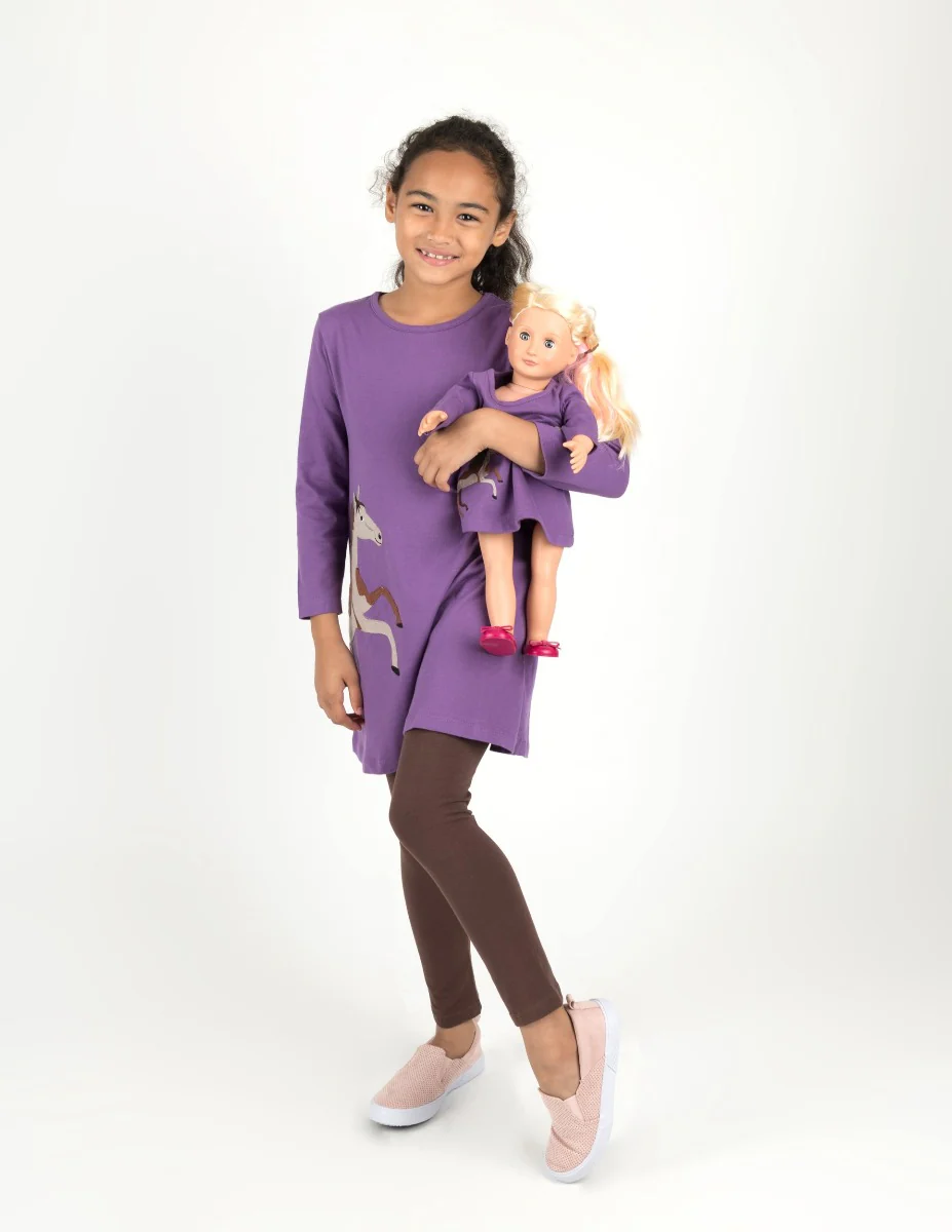 Matching Girl & Doll Cotton Dress - Image 4