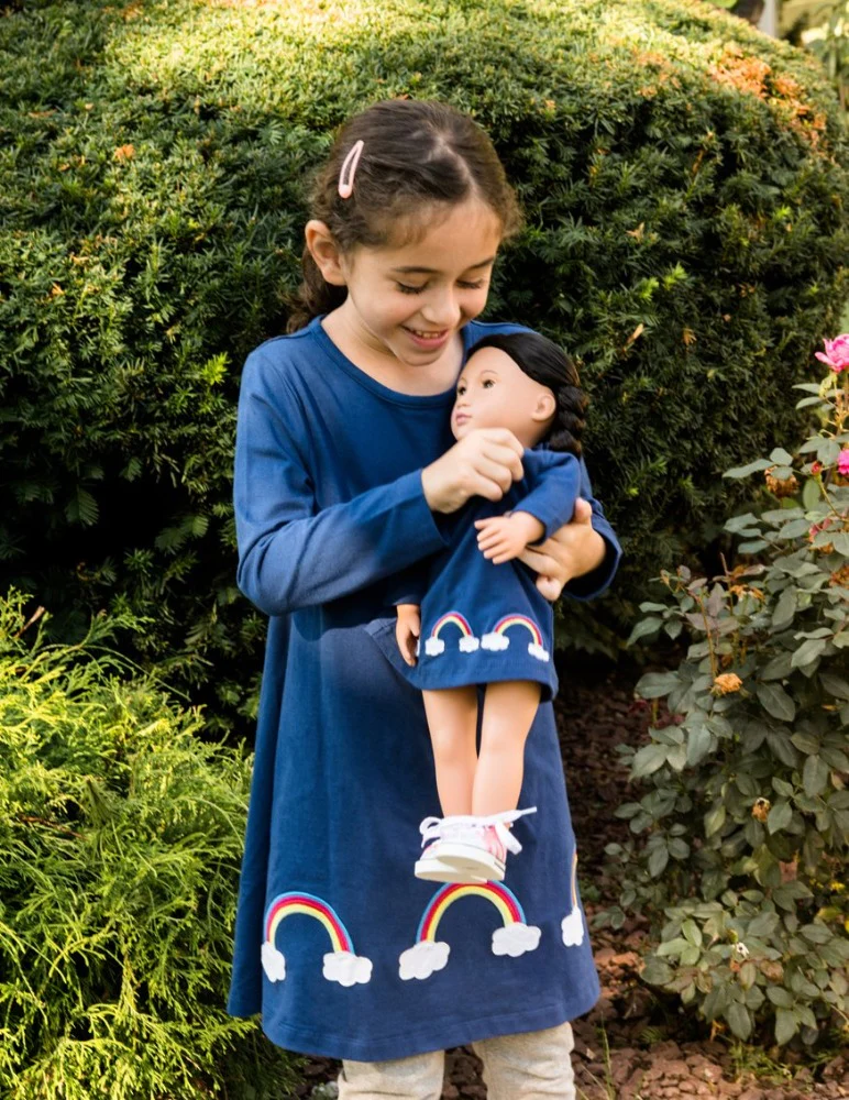 Matching Girl & Doll Cotton Dress - Image 6