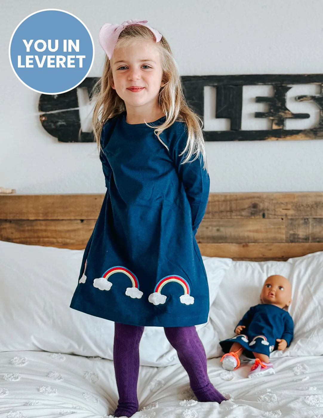 Matching Girl & Doll Cotton Dress - Image 8