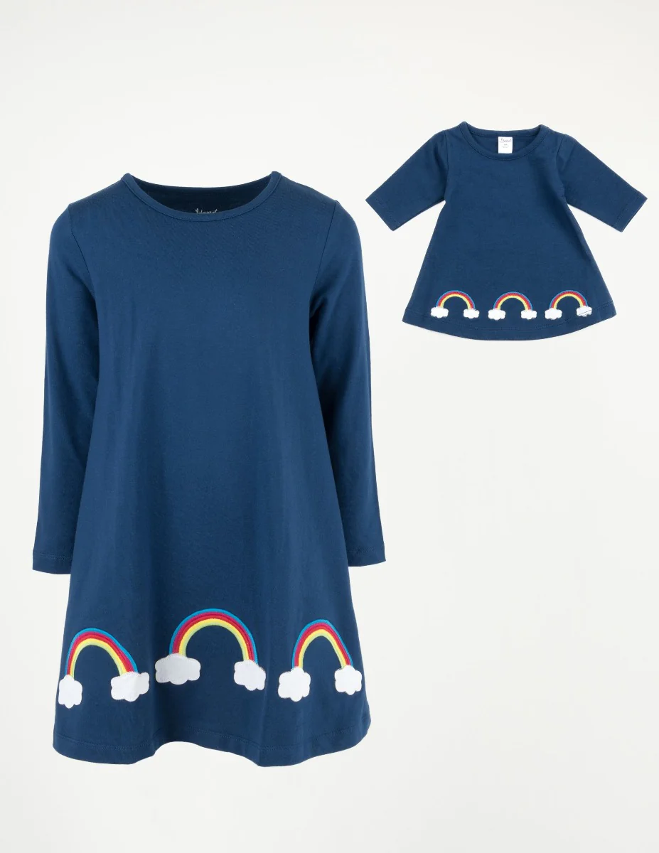 Matching Girl & Doll Cotton Dress - Image 9