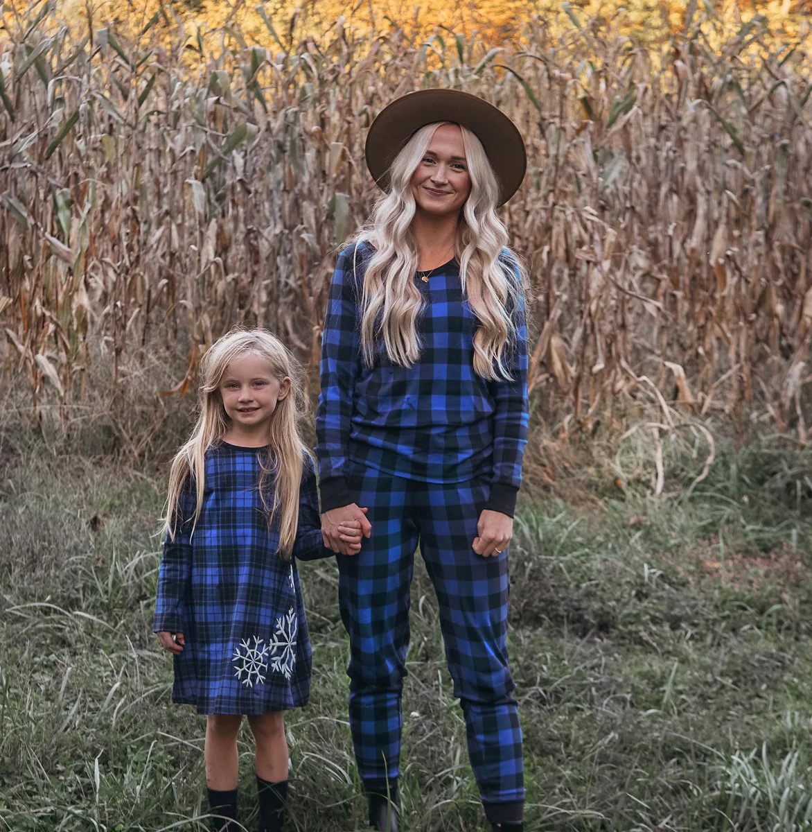 Matching Girl & Doll Winter Cotton Dress - Image 3