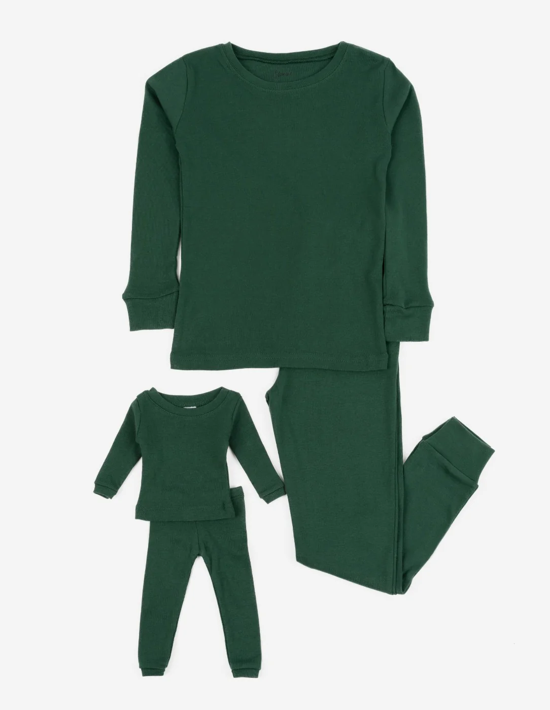 Matching Girl and Doll Solid Color Pajamas - Image 2