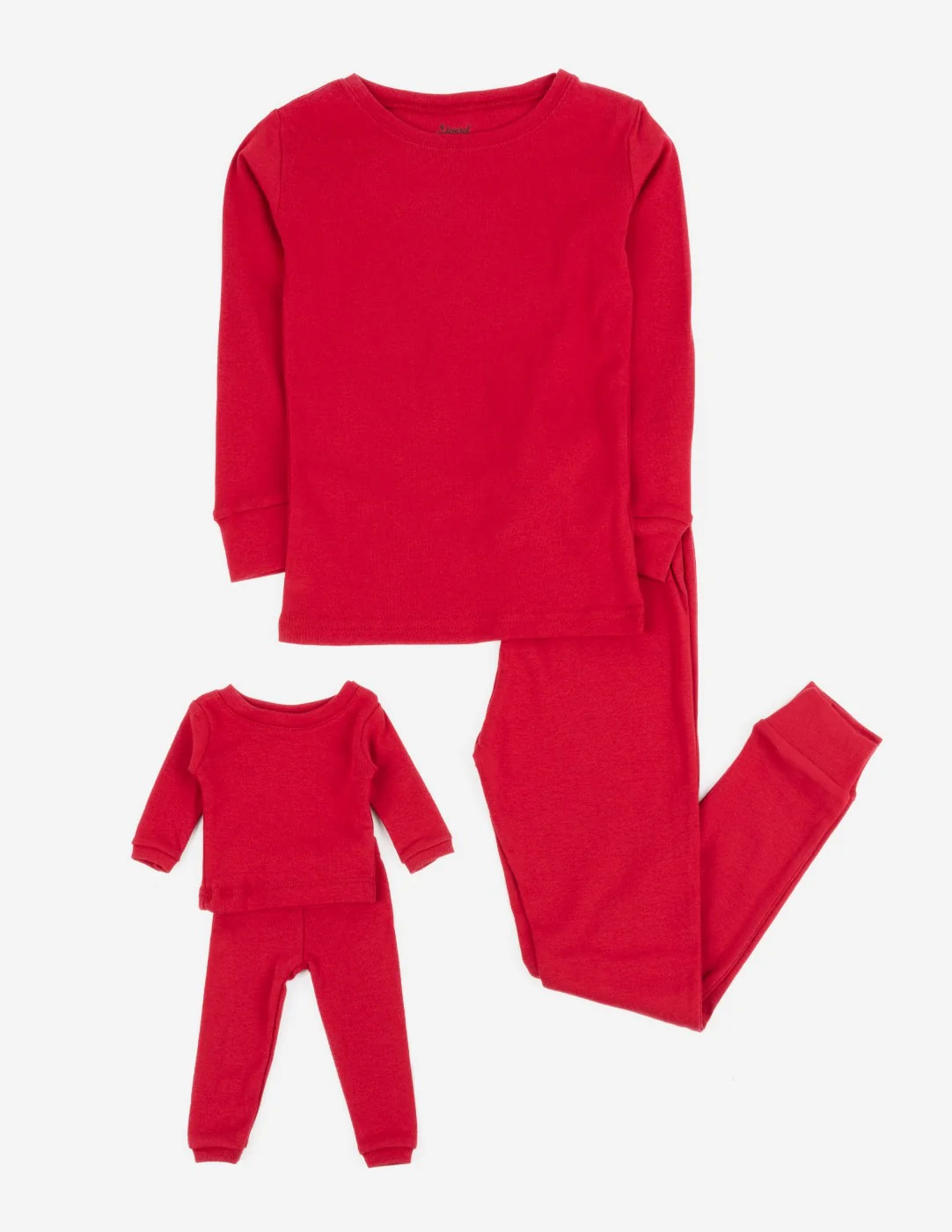 Matching Girl and Doll Solid Color Pajamas - Image 5