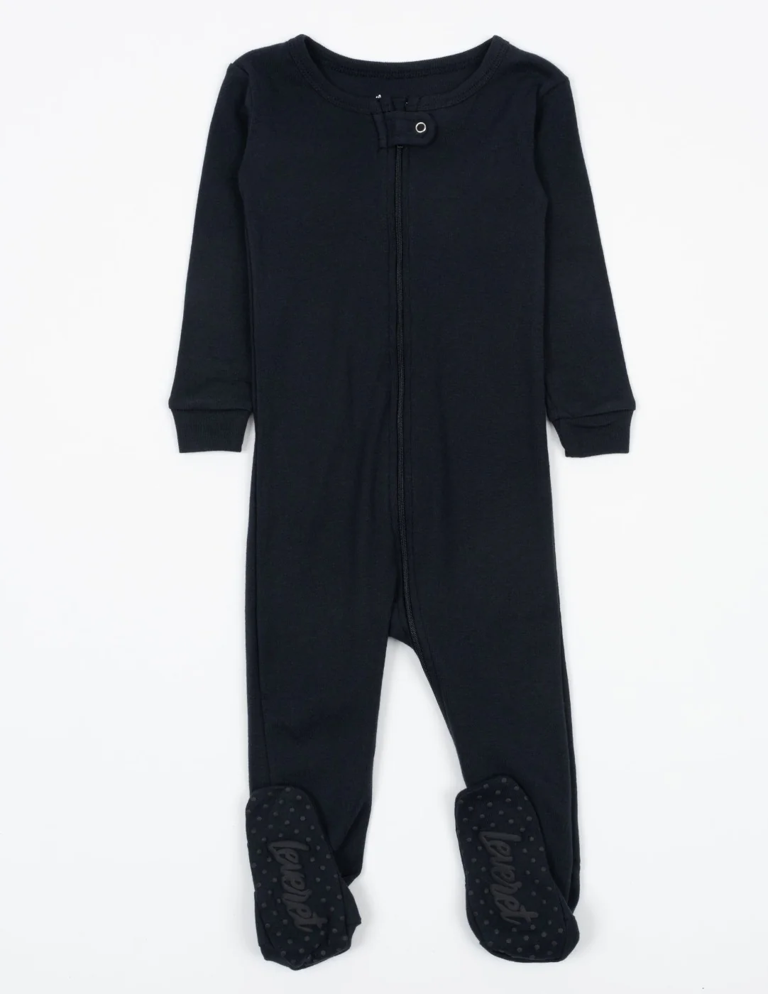 Solid Color Navy Footed Pajamas