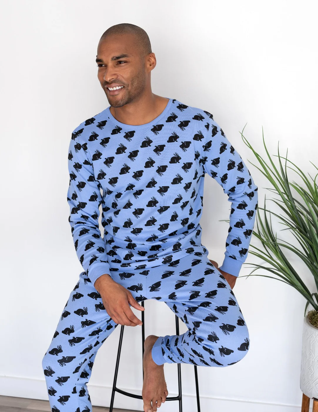 Men's Cotton Bunny Pajamas - Image 2