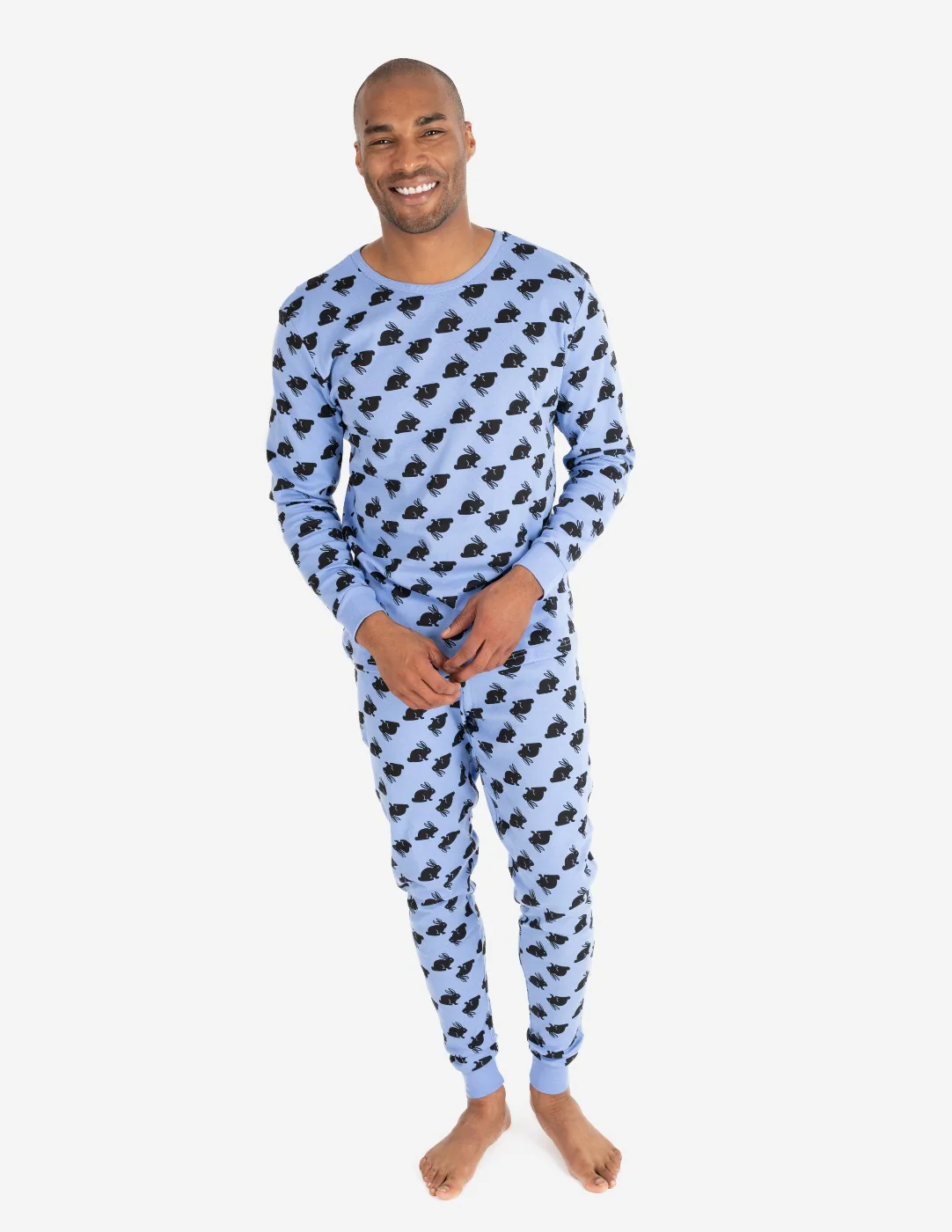 Men's Cotton Bunny Pajamas - Image 3