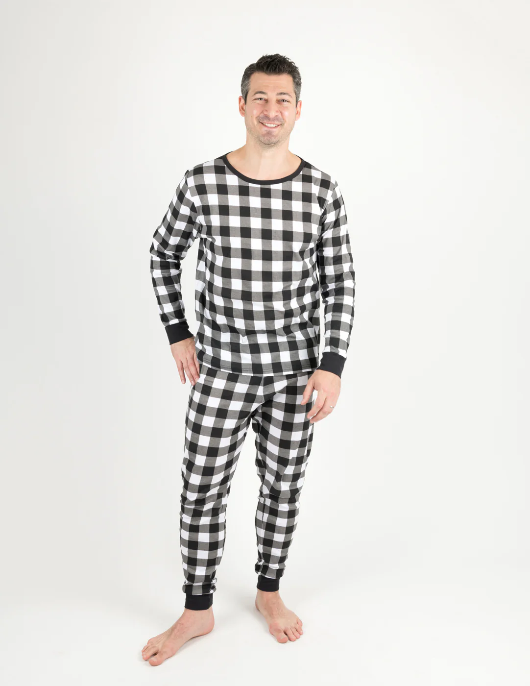 Men's Plaid Cotton Pajamas - Image 10