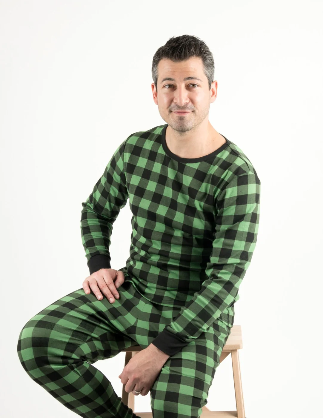 Men's Plaid Cotton Pajamas - Image 7