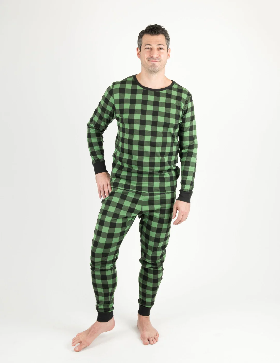 Men's Plaid Cotton Pajamas - Image 8