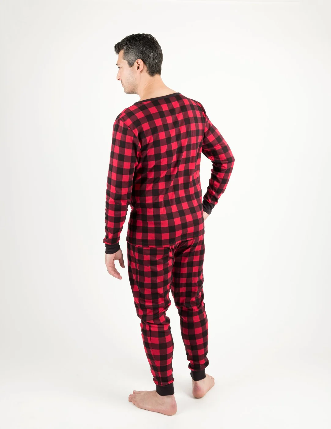 Men's Plaid Cotton Pajamas - Image 5