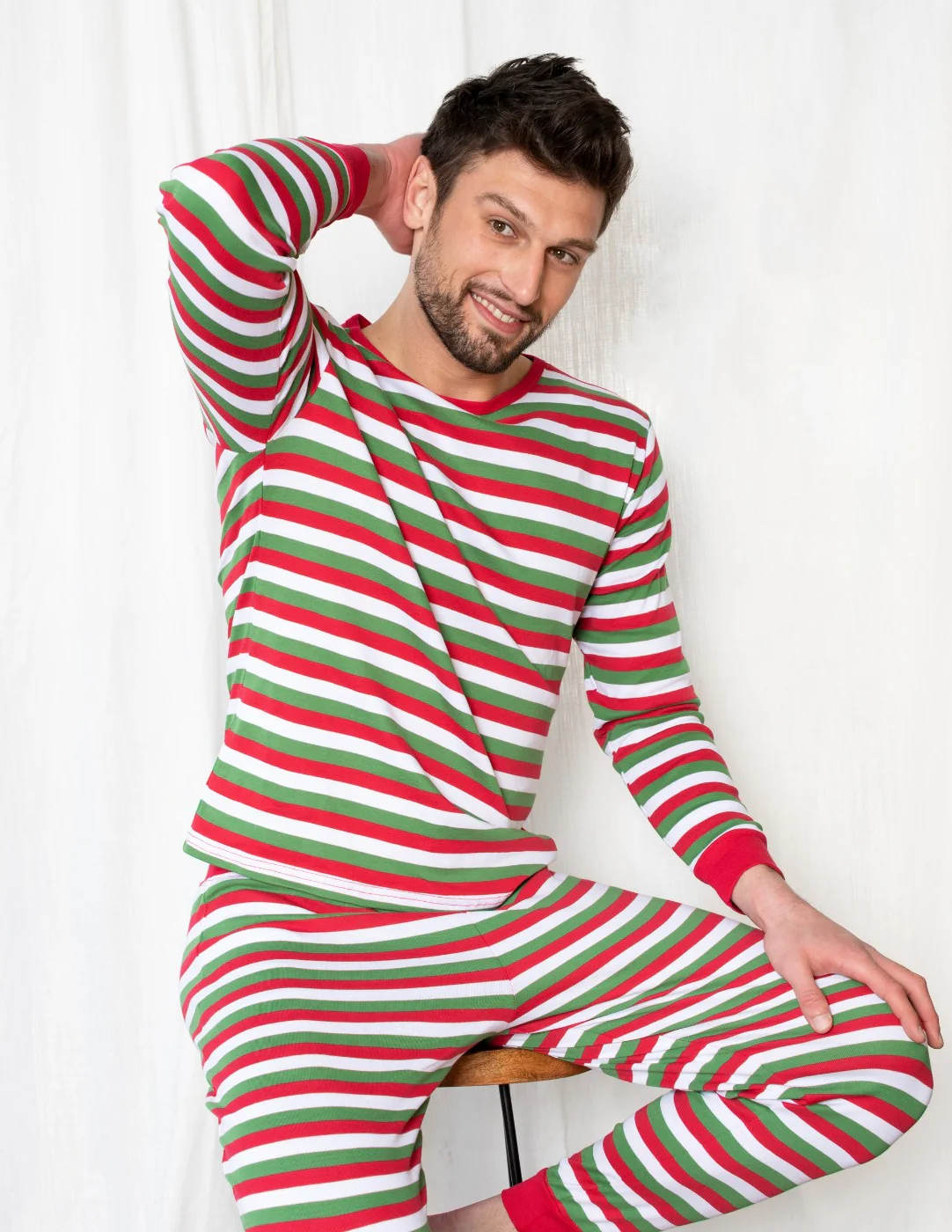 Men's Red Stripes Pajamas - Image 4