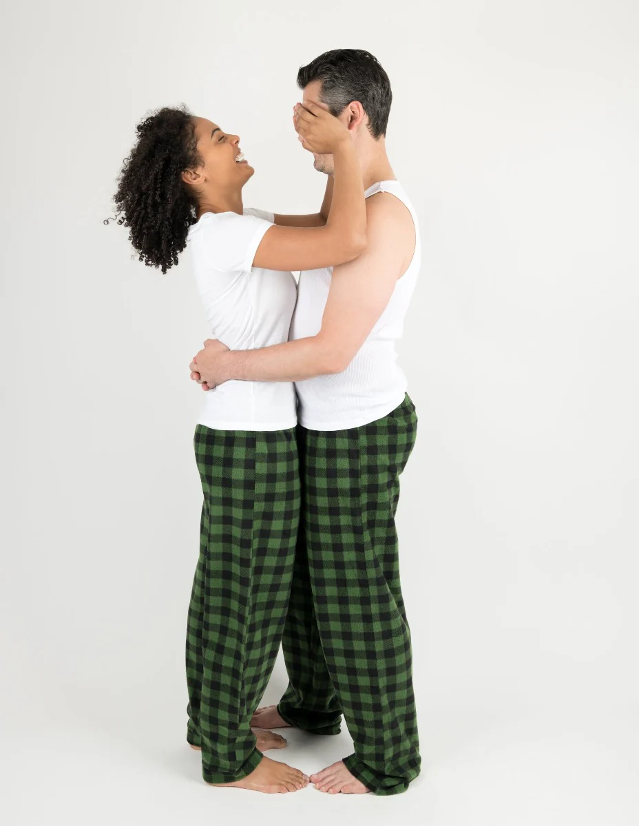 Men's Fleece Plaid Pants - Image 4