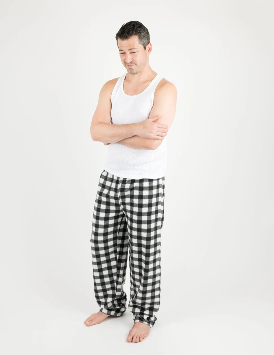 Men's Fleece Plaid Pants - Image 6