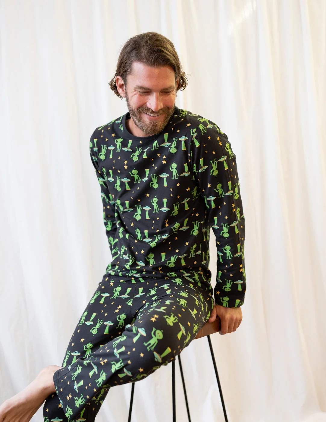 Men's Loose Fit Cotton Pajamas - Image 6