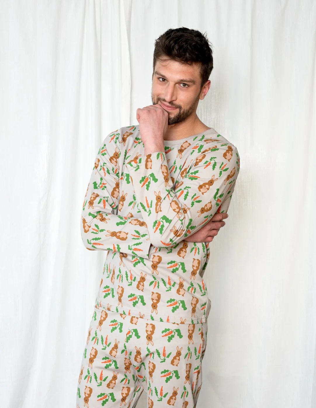 Men's Loose Fit Rabbit Pajamas - Image 3