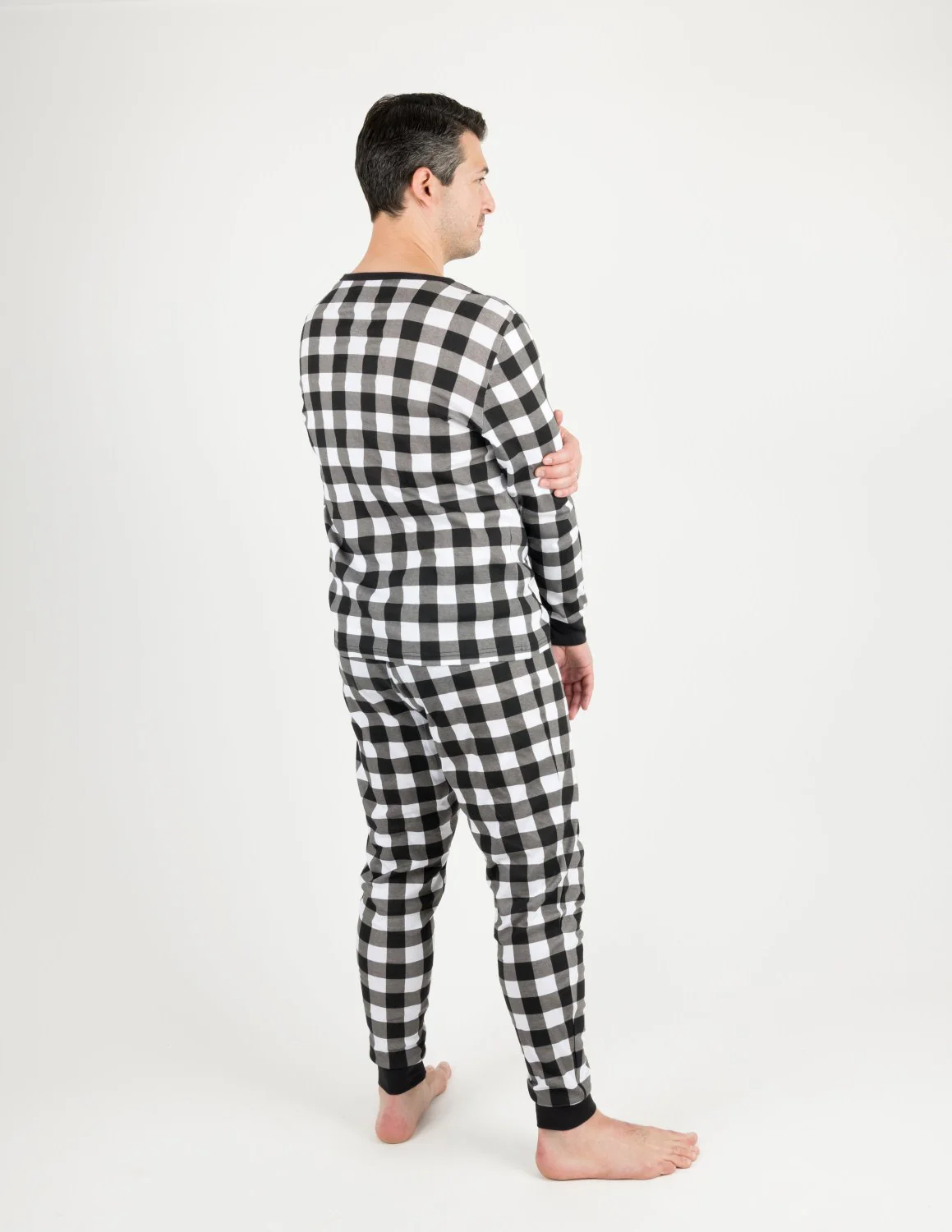 Men's Plaid Cotton Pajamas - Image 11