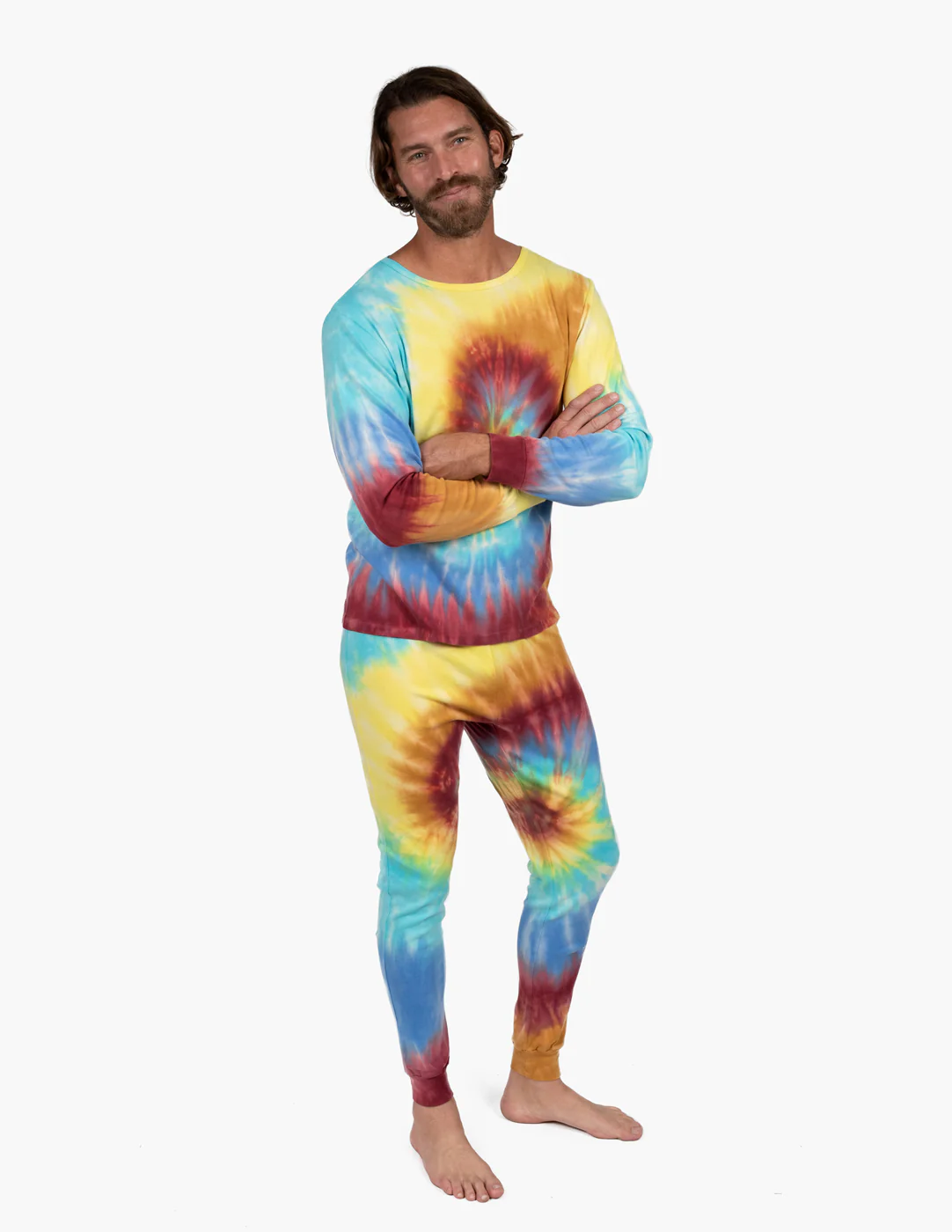 Men's Swirl Tie Dye Pajamas - Image 2